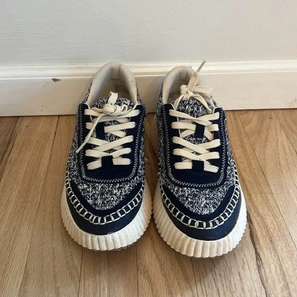 Dolce Vita Dolen Navy Blue Sneakers – Women's Size 6.5, Stylish Platform - Picture 2 of 7